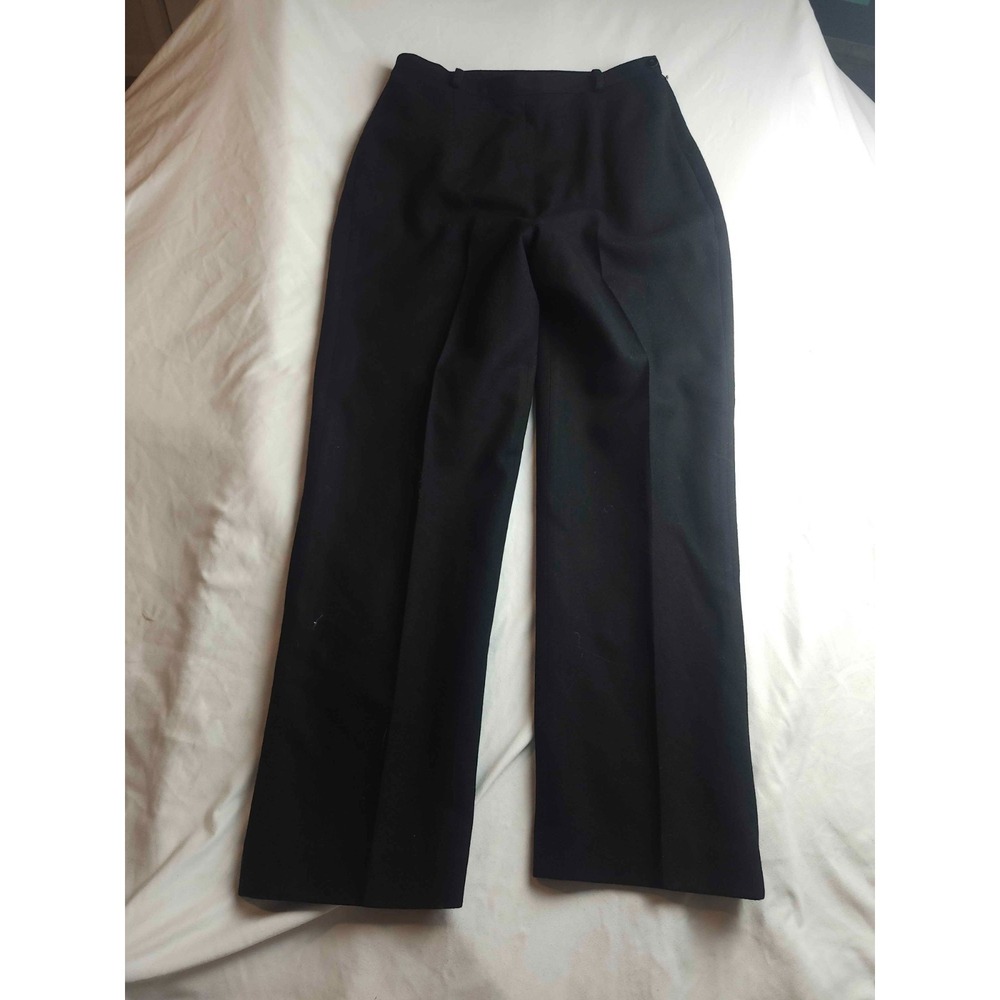 Vtg 80s 90s Sag Harbor Dress‎ Pants Womens 10 Black Wool Classic Business Casual